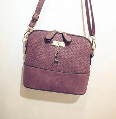Fashion Shell Women Messenger Bags High Cross body Bag PU Leather Mini Female Shoulder Bag Z-151