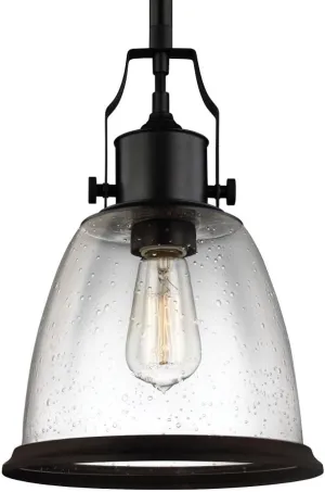 Feiss Lighting-Hobson-Pendant 1 Light in Transitional Style-9.5 Inch Wide by 14.13 Inch High-Oil Rubbed Bronze Finish