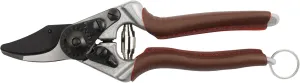 FELCO 6 ELITE Pruning Shears – 7.7" Swiss-Made Garden Clippers with Leather-Wrapped Handle for Medium Right Hands | Hand Pruners for Gardening | Garden Tool Cutter with Bypass Blade, Aluminum Body