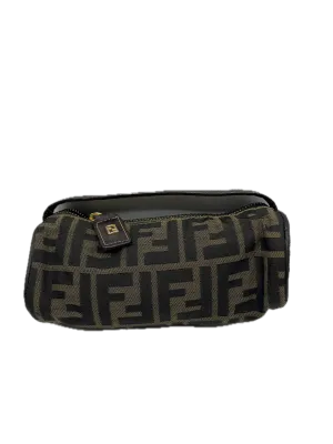 Fendi Bag Zucca Brown Canvas Cylinder Mini Vintage