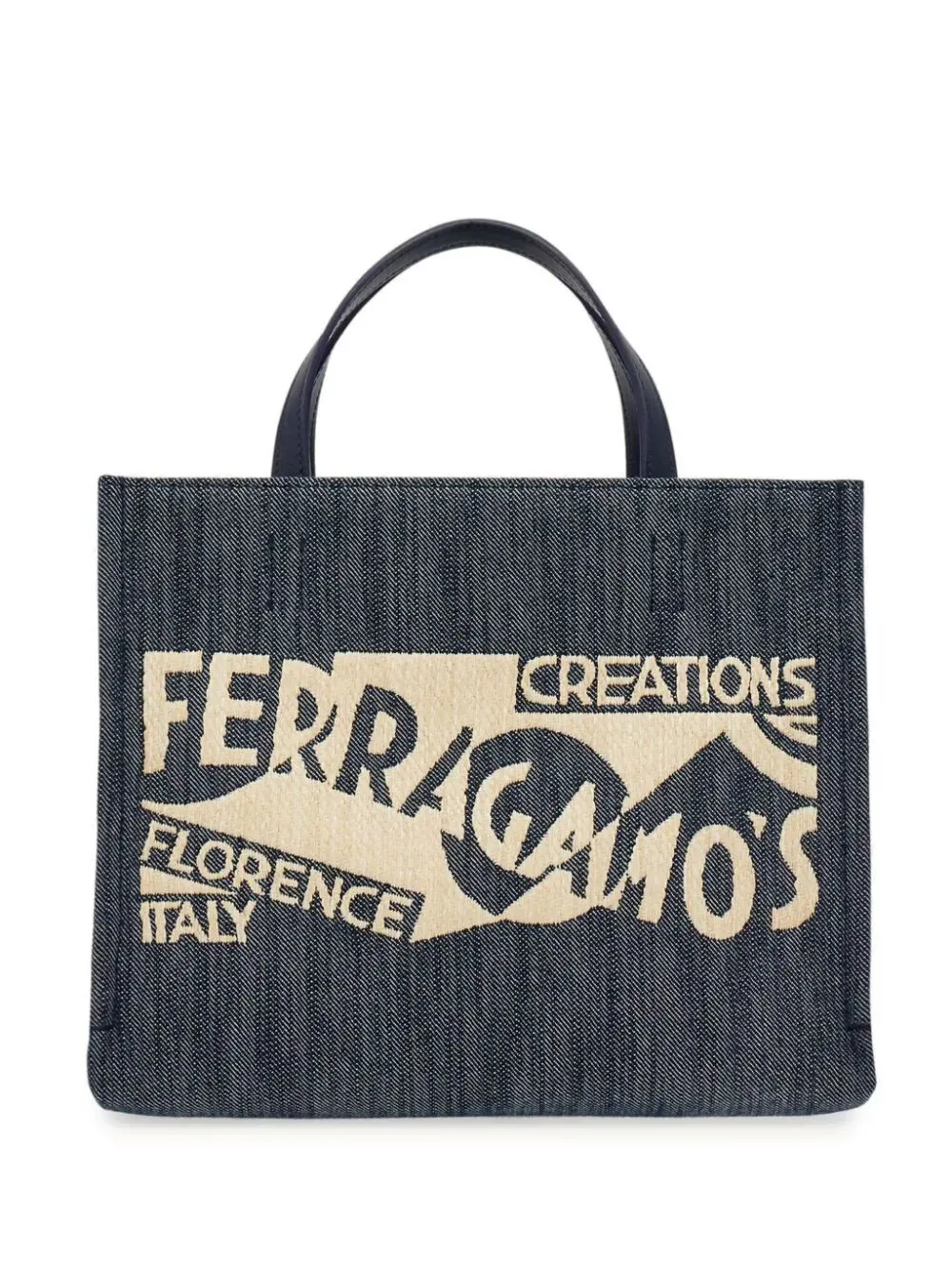 Ferragamo Mini Logo Printed Tote Handbag