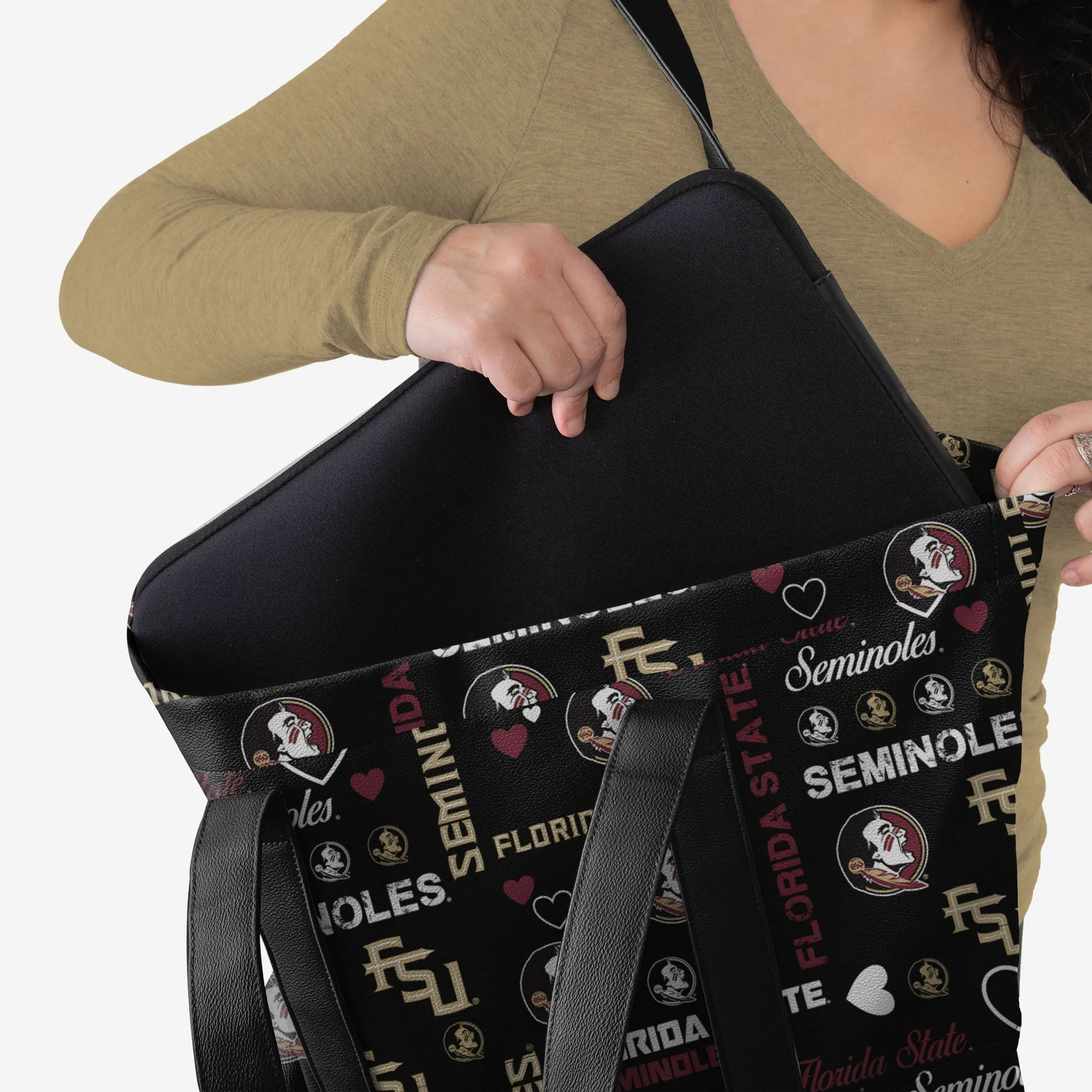 Florida State Seminoles Logo Love Tote Bag