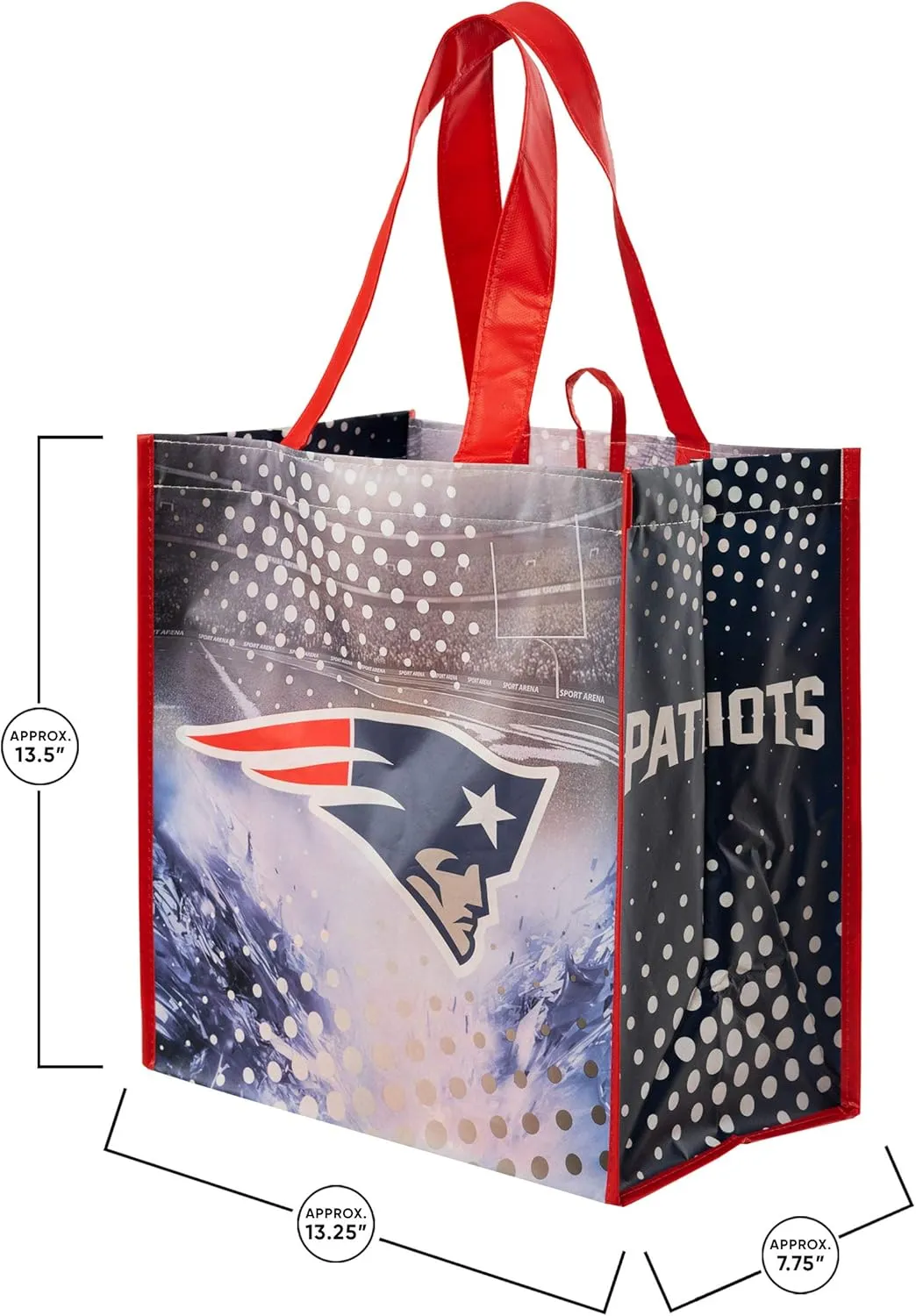 FOCO NFL Team Logo Reusable Grocery Shopping Bags Totes