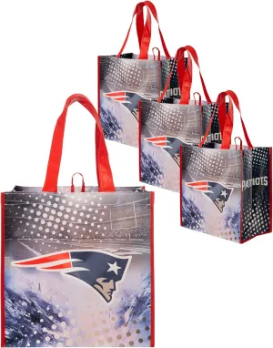 FOCO NFL Team Logo Reusable Grocery Shopping Bags Totes