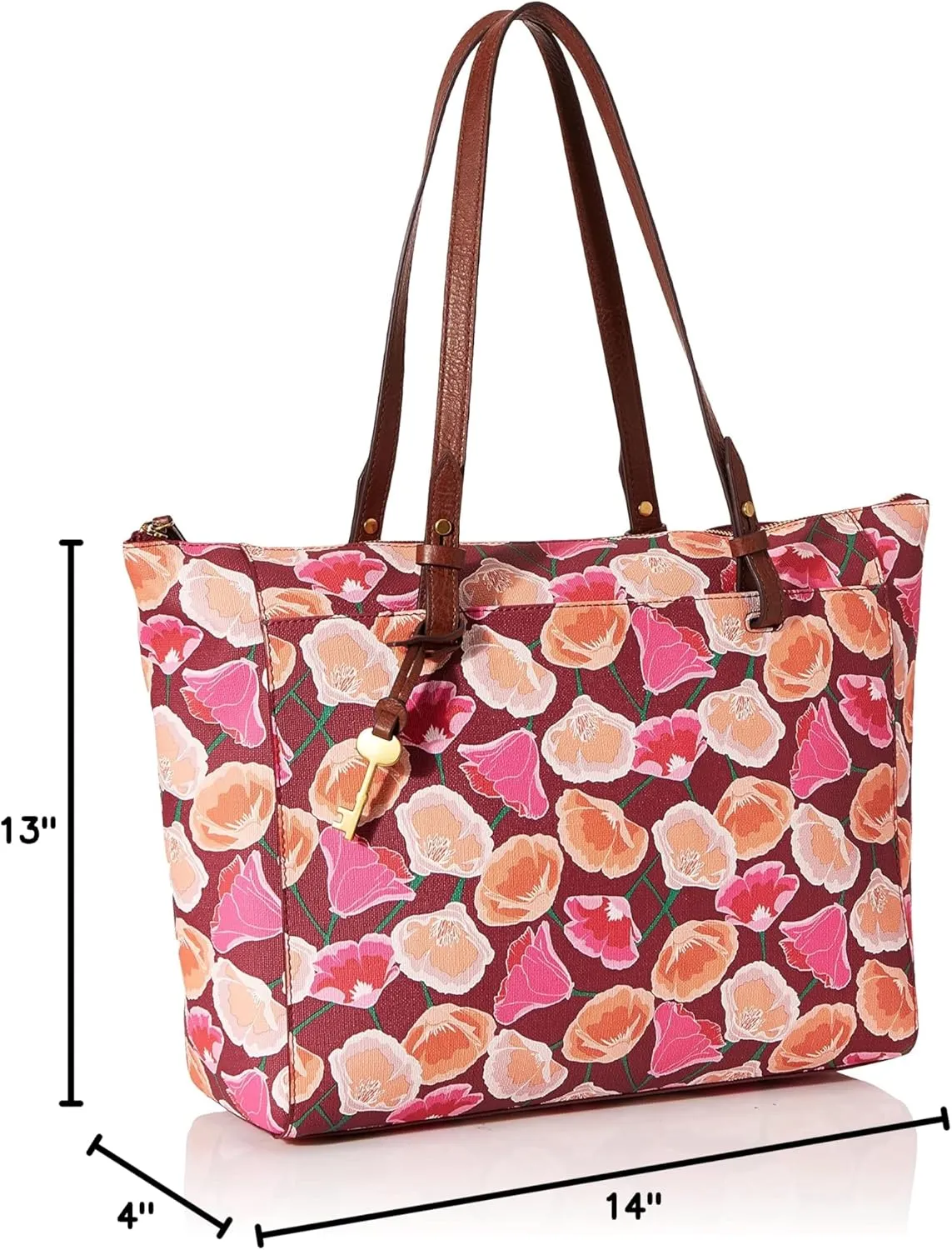 Fossil Women's Leather Tote Handbag