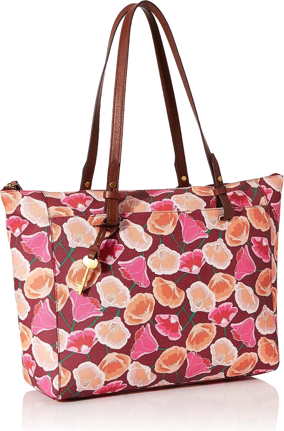 Fossil Women's Leather Tote Handbag