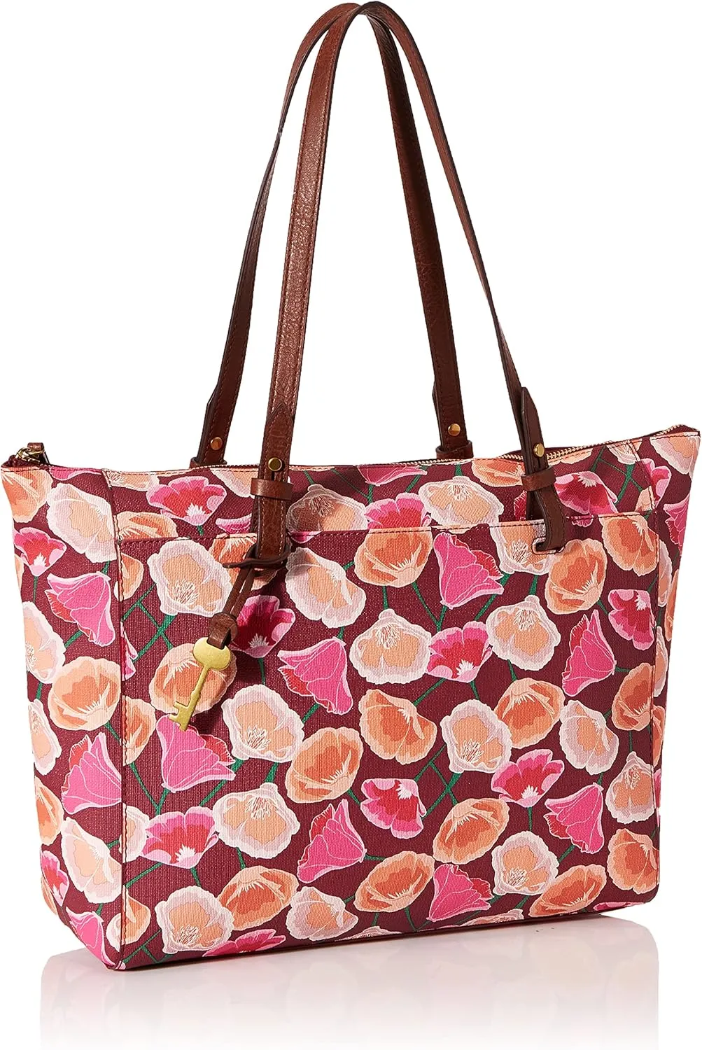 Fossil Women's Leather Tote Handbag
