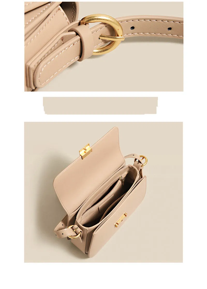 Full Grain Leather Flap Shoulder & Crossbody Bag