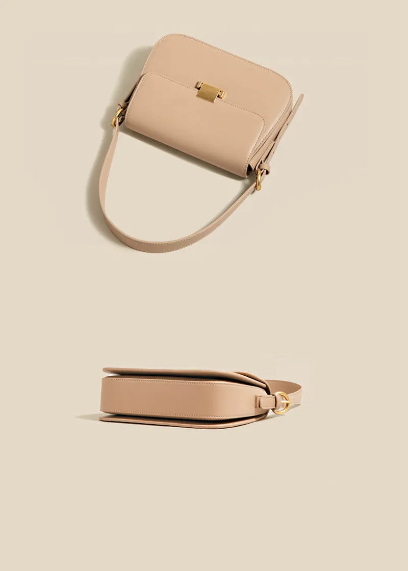 Full Grain Leather Flap Shoulder & Crossbody Bag