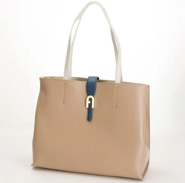 Furla SOFIA L TOTE Women's Tote Bag, Beige