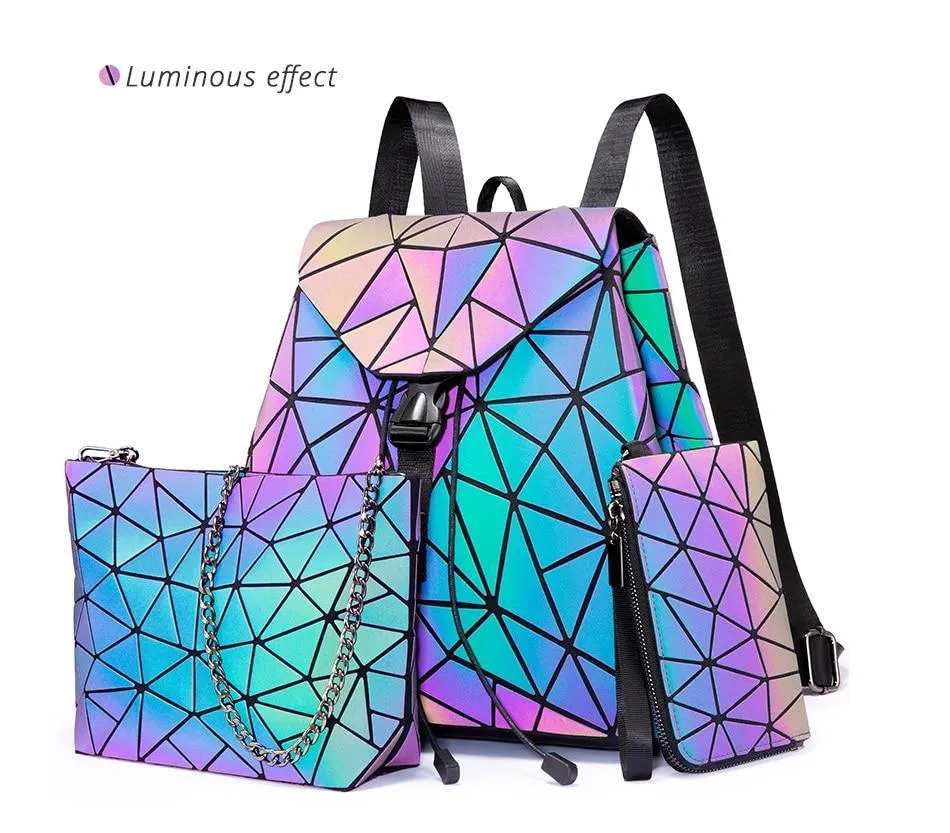 GEOMETRIC LUMINOUS BAG SET