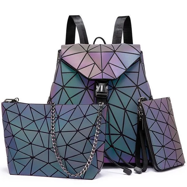 GEOMETRIC LUMINOUS BAG SET