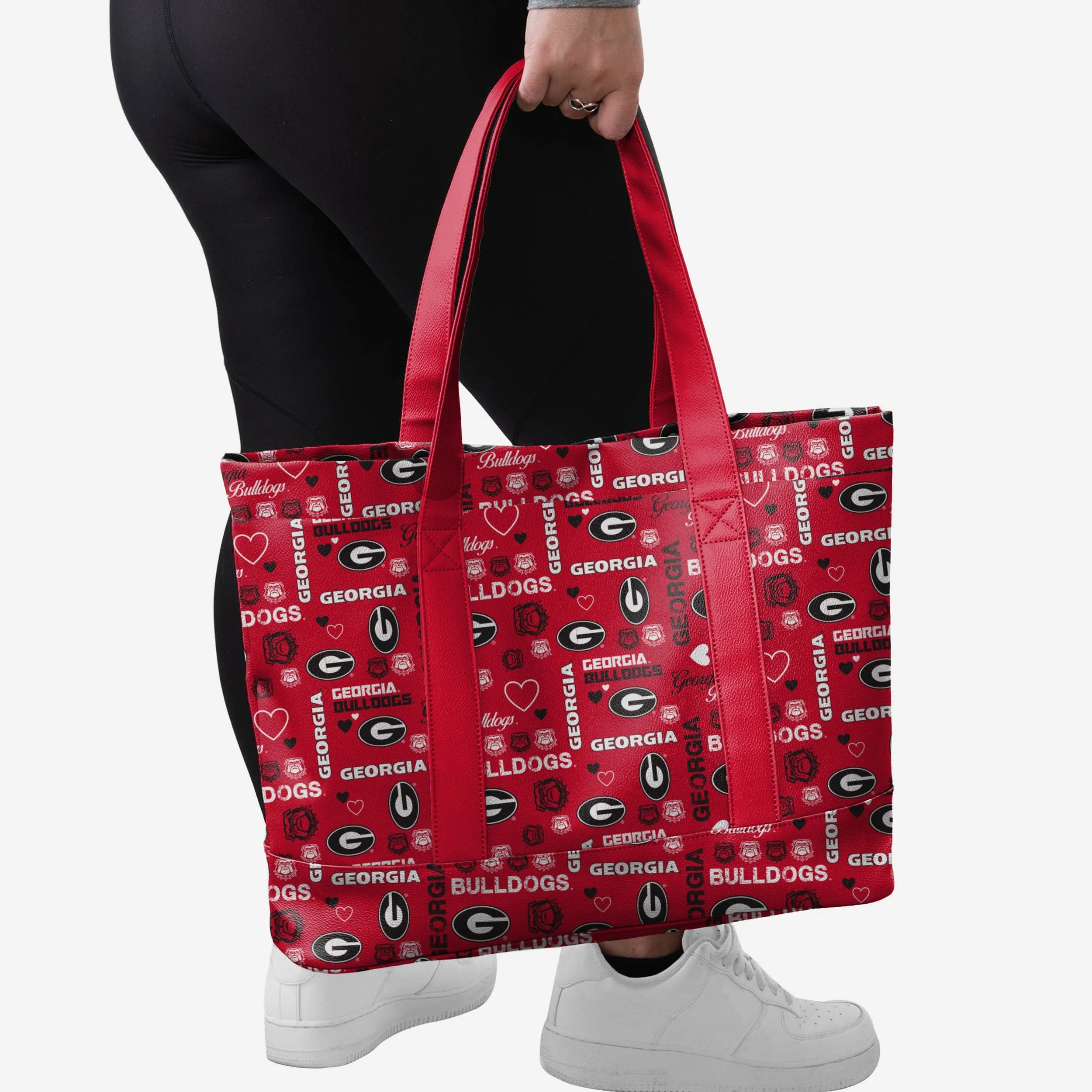 Georgia Bulldogs Logo Love Tote Bag