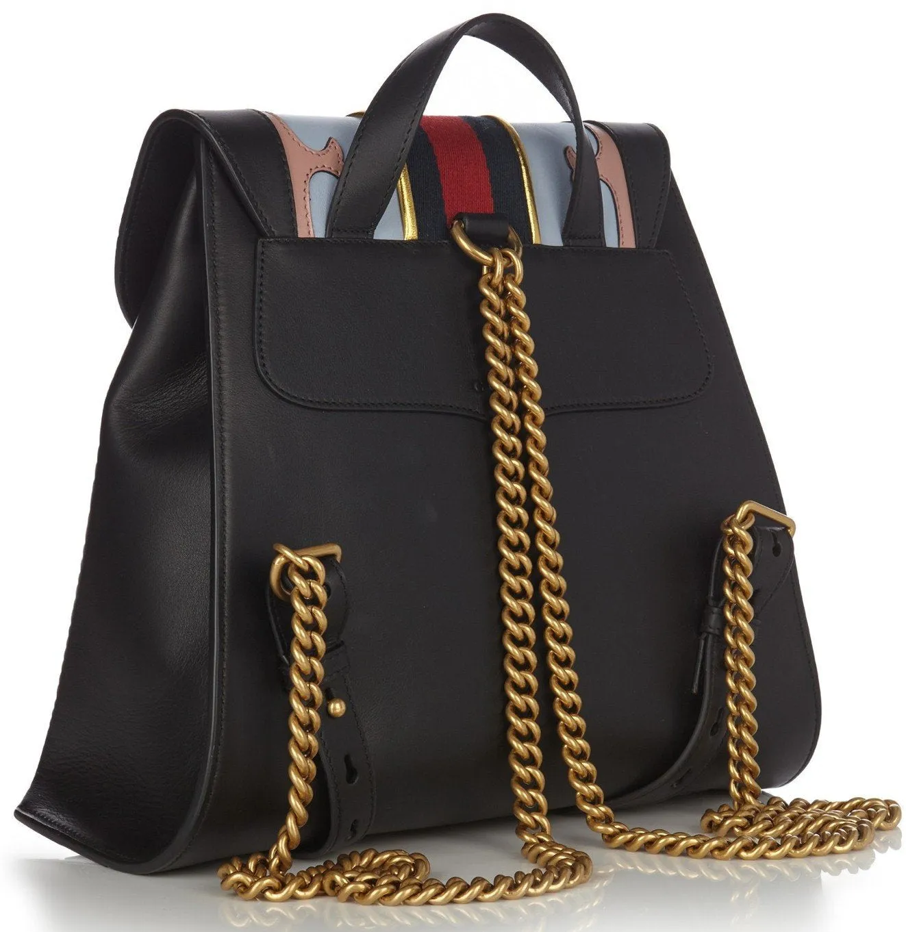 GG Marmont Leather Backpack Black