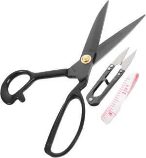 Giant Scissors for Tailors Heavy Duty Small Sharp Scissors for Sewing Embroidery Thread Fabric Cutting Random