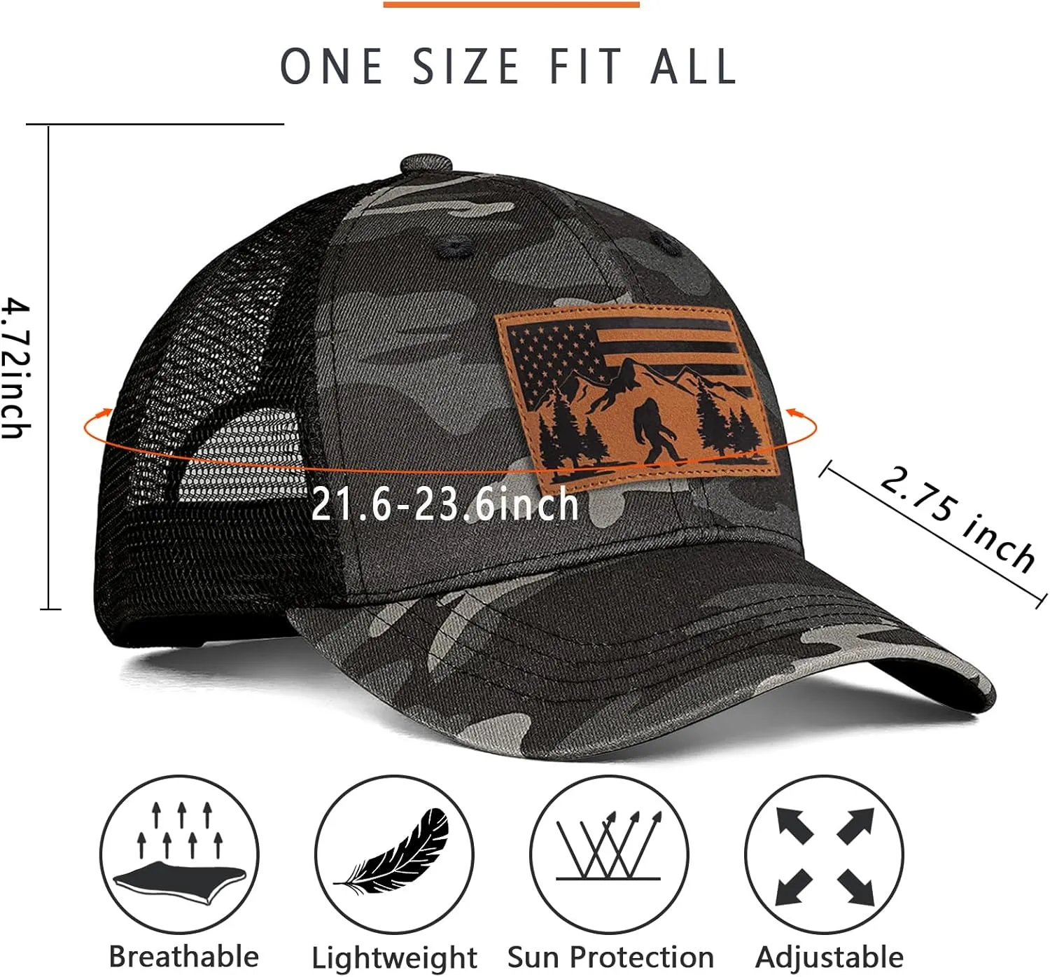 Gifts for Dad Husband Snapback Trucker Hat Baseball Cap Father's Day Christmas Valentine's Day Birthday Gifts