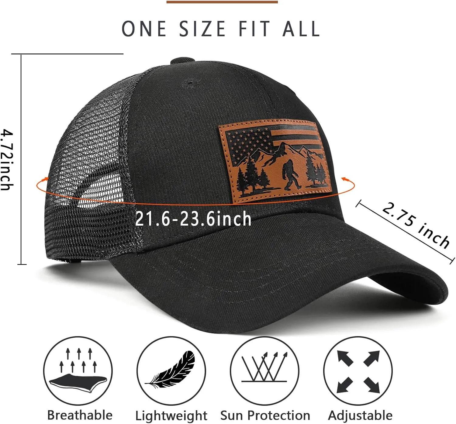 Gifts for Dad Husband Snapback Trucker Hat Baseball Cap Father's Day Christmas Valentine's Day Birthday Gifts
