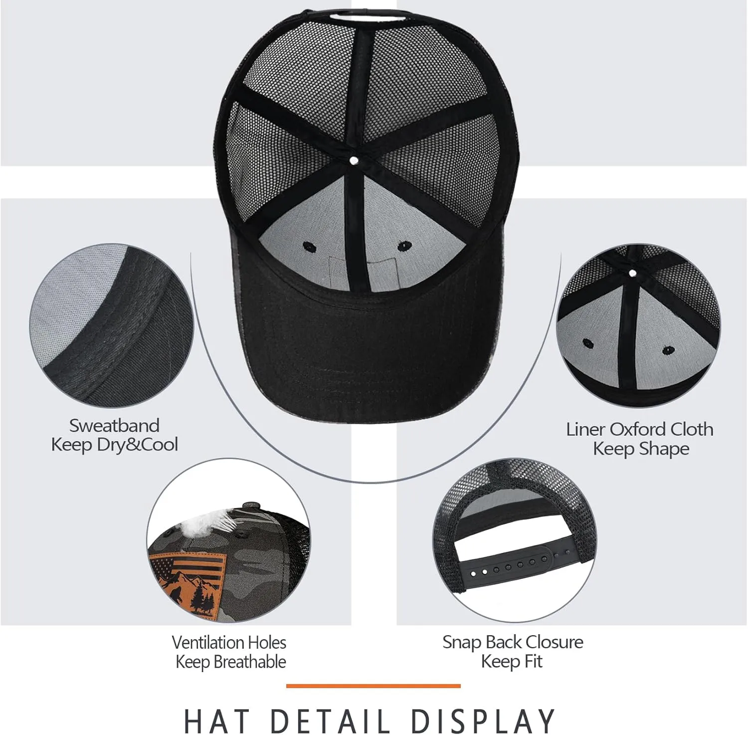 Gifts for Dad Husband Snapback Trucker Hat Baseball Cap Father's Day Christmas Valentine's Day Birthday Gifts