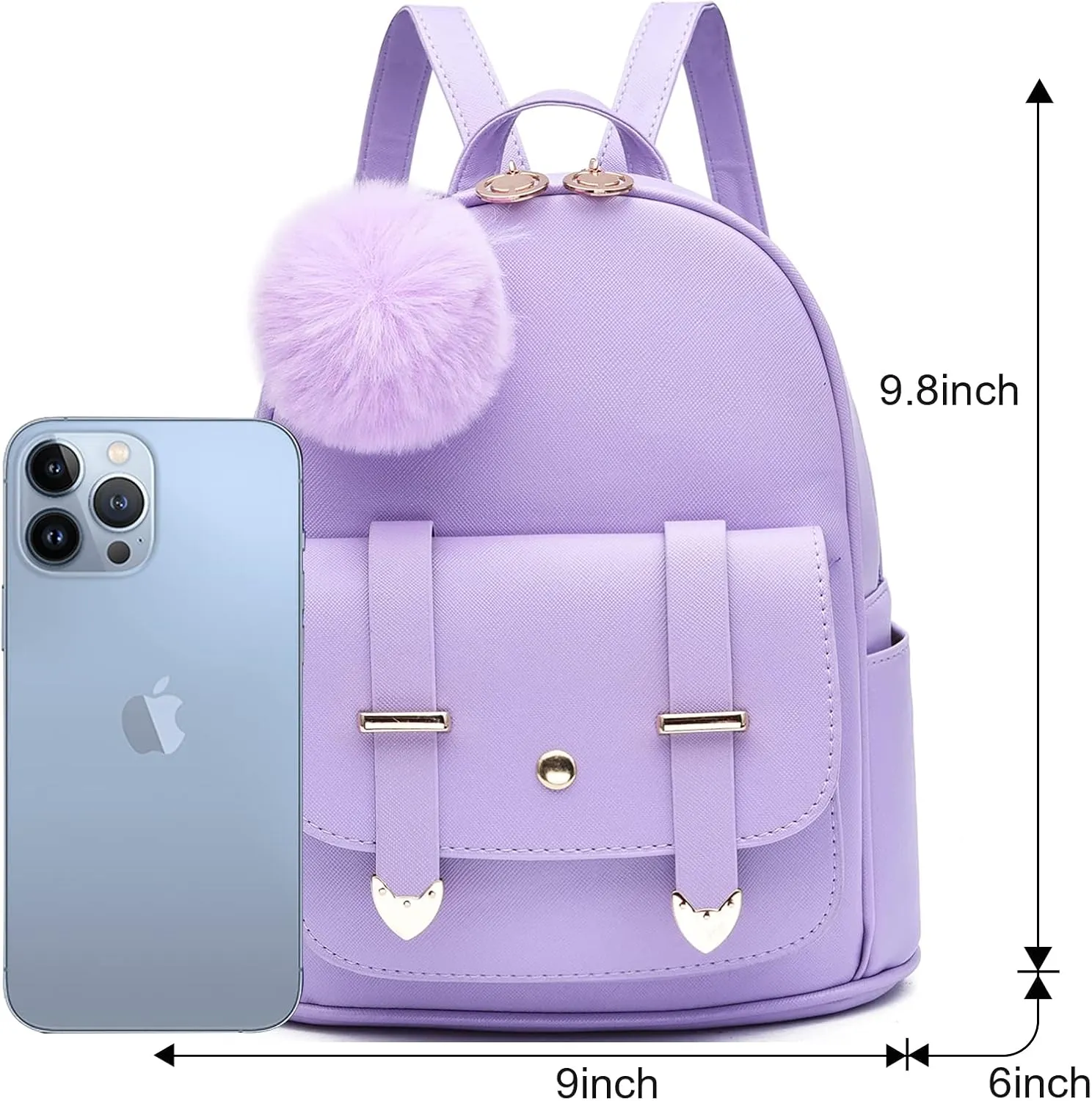 Girls Cute Mini Backpack Purse Kids Backpack Fashion School Bags PU Leather Casual Backpack for Teens Women