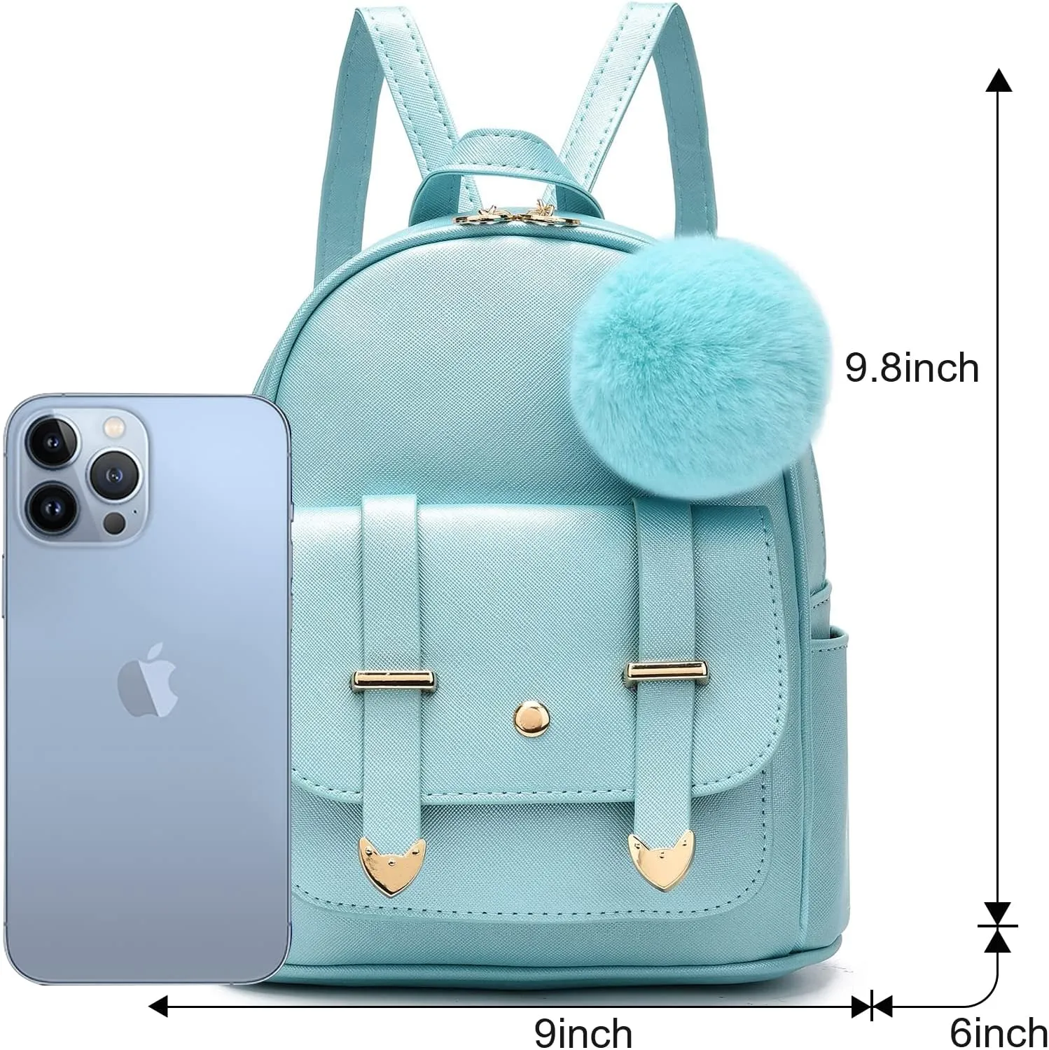 Girls Cute Mini Backpack Purse Kids Backpack Fashion School Bags PU Leather Casual Backpack for Teens Women