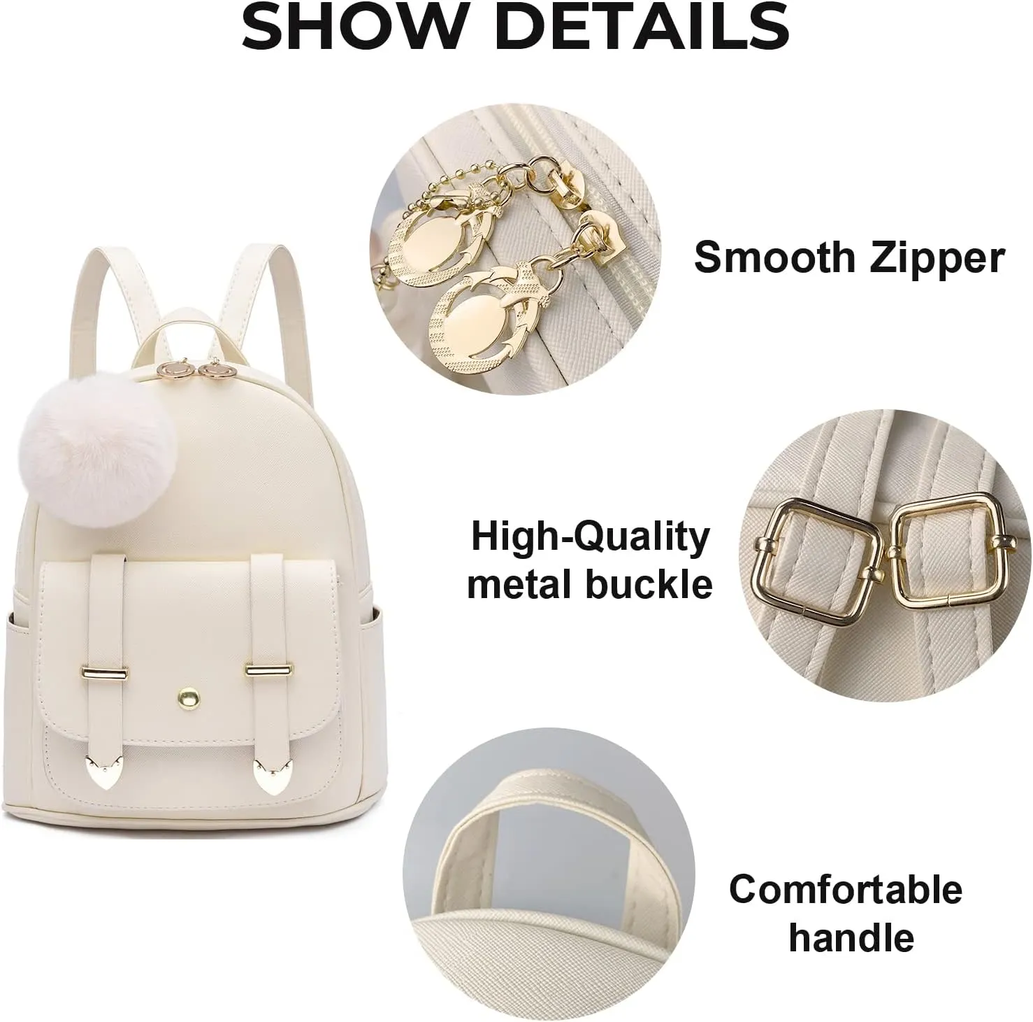 Girls Cute Mini Backpack Purse Kids Backpack Fashion School Bags PU Leather Casual Backpack for Teens Women