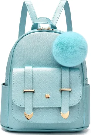 Girls Cute Mini Backpack Purse Kids Backpack Fashion School Bags PU Leather Casual Backpack for Teens Women