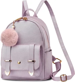 Girls Cute Mini Backpack Purse Kids Backpack Fashion School Bags PU Leather Casual Backpack for Teens Women