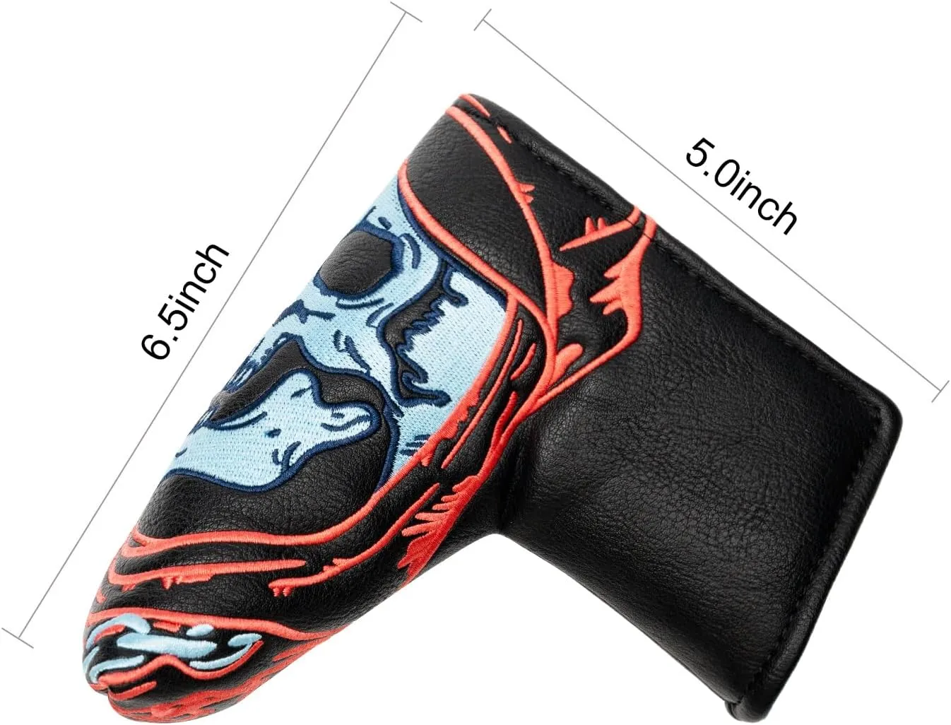 Golf Club Head Covers,1pc Blade Putter Golf Headcovers for Woods, PU Leather with Advanced Embroidery for Most Brands