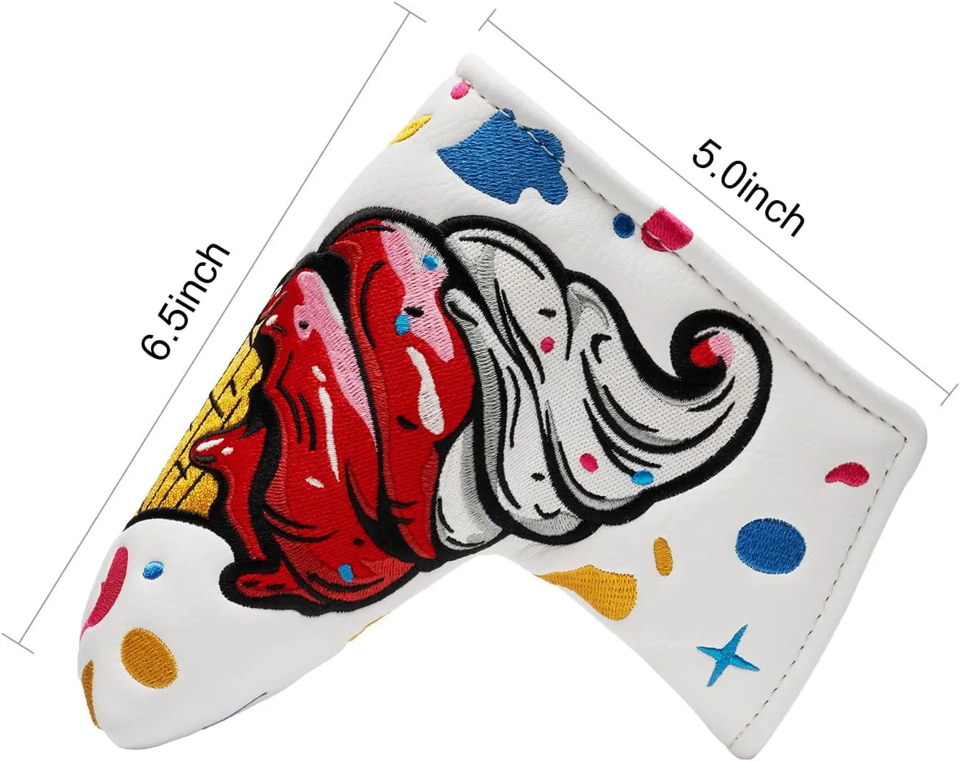 Golf Club Head Covers,1pc Blade Putter Golf Headcovers for Woods, PU Leather with Advanced Embroidery for Most Brands