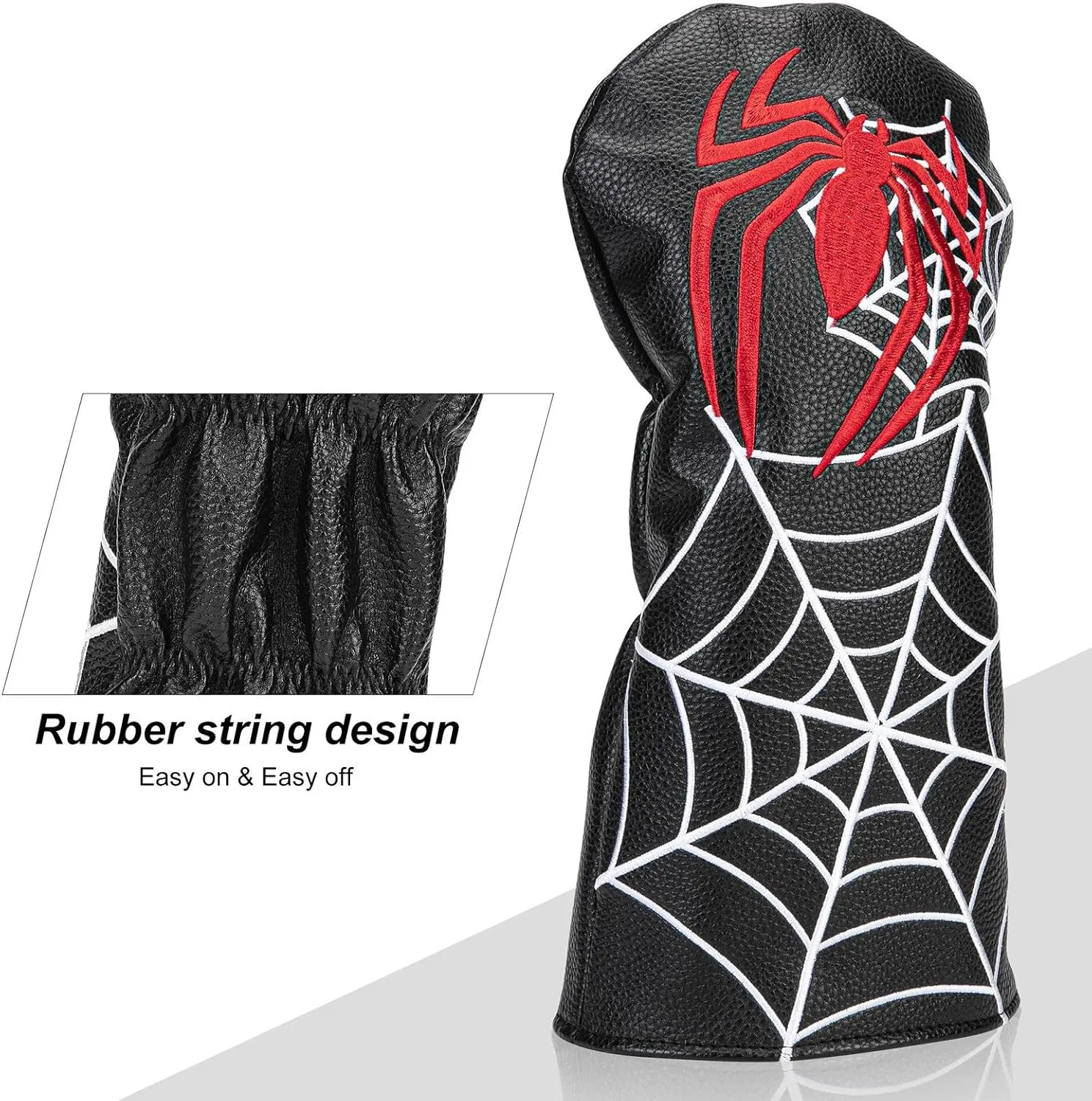Golf Head Covers for Drivers and Woods with Elastic Closure, Design