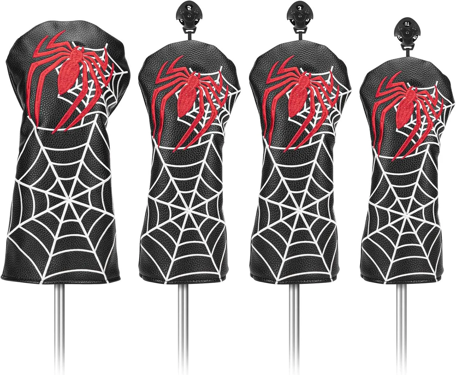 Golf Head Covers for Drivers and Woods with Elastic Closure, Design