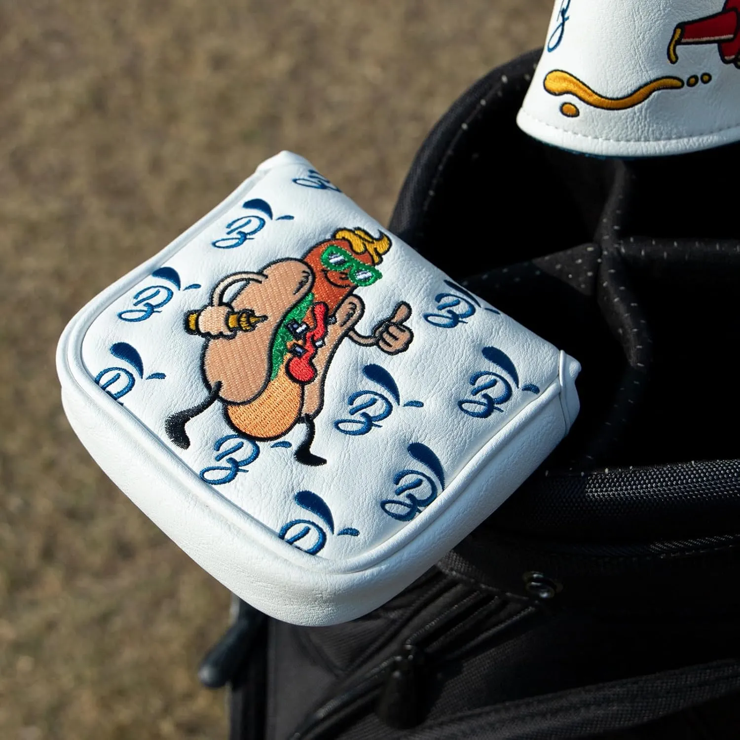 Golf Putter Covers Hotdog Golf Mallet Putter Headcover Blade Putter Covers Leather Golf Headcover with Magnetic Golf Club Covers for Scotty Cameron Taylormade Titleist Odyssey