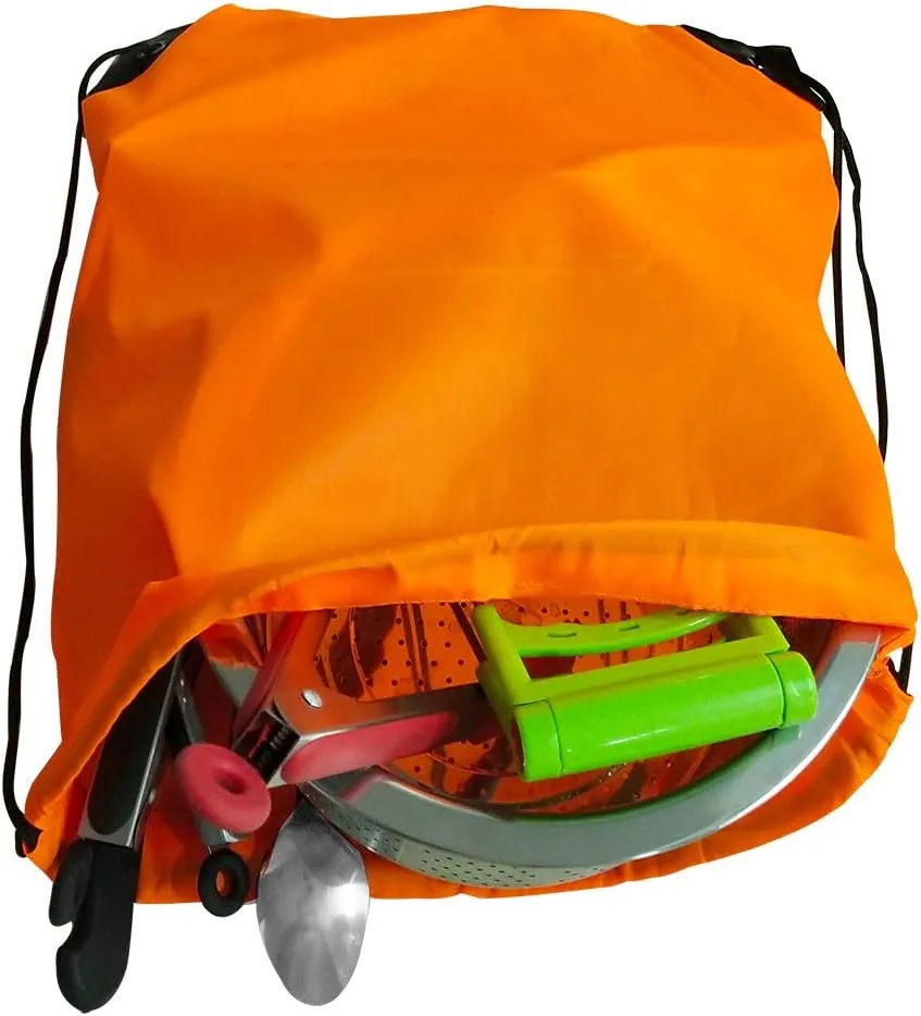 GoodtoU Drawstring Backpack Bulk 24 Pcs Drawstring Bags String Bag Backpack Cinch Bag 12 Colors