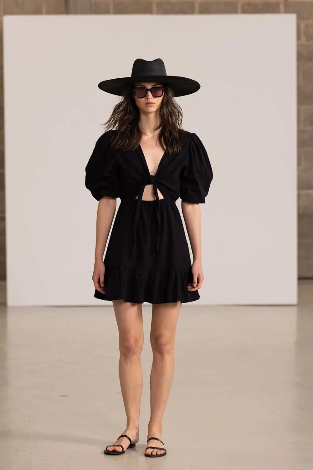 Gottex Beach Life Resort Mini Dress with Front Tie Detail, Swimsuit Coverup for Women, Stylish and Versatile Summer Essential