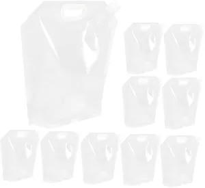 Grain Sealed Bags 10pcs Pet Stand Food Pouches Spout for Storage and Pouring