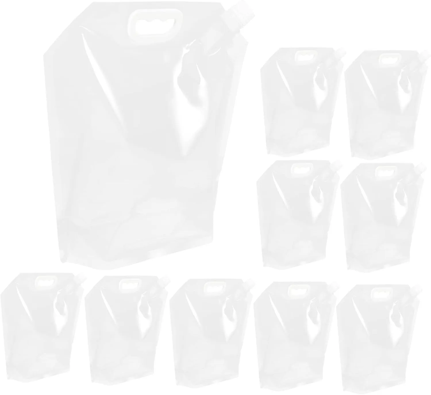 Grain Sealed Bags 10pcs Pet Stand Food Pouches Spout for Storage and Pouring