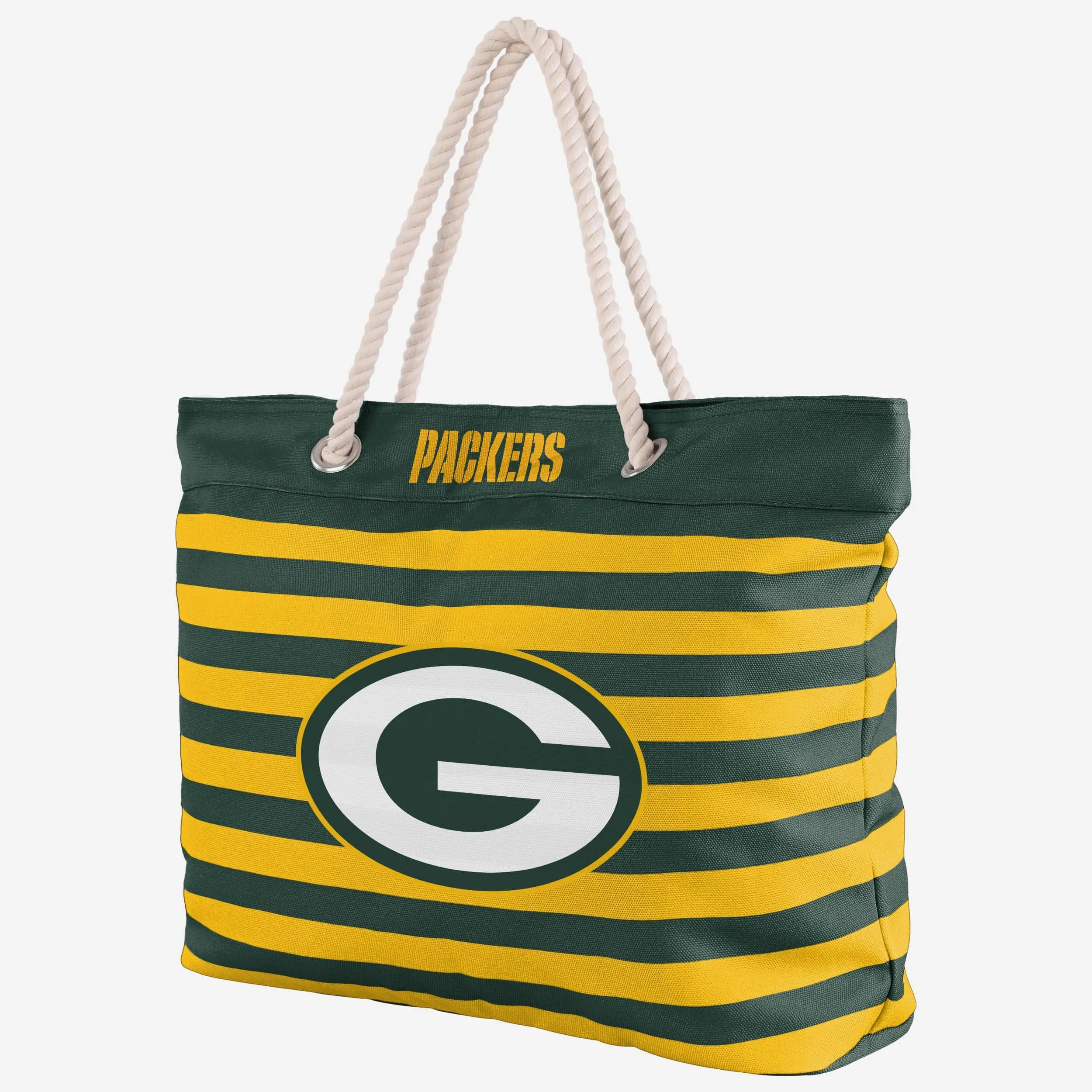 Green Bay Packers Nautical Stripe Tote Bag
