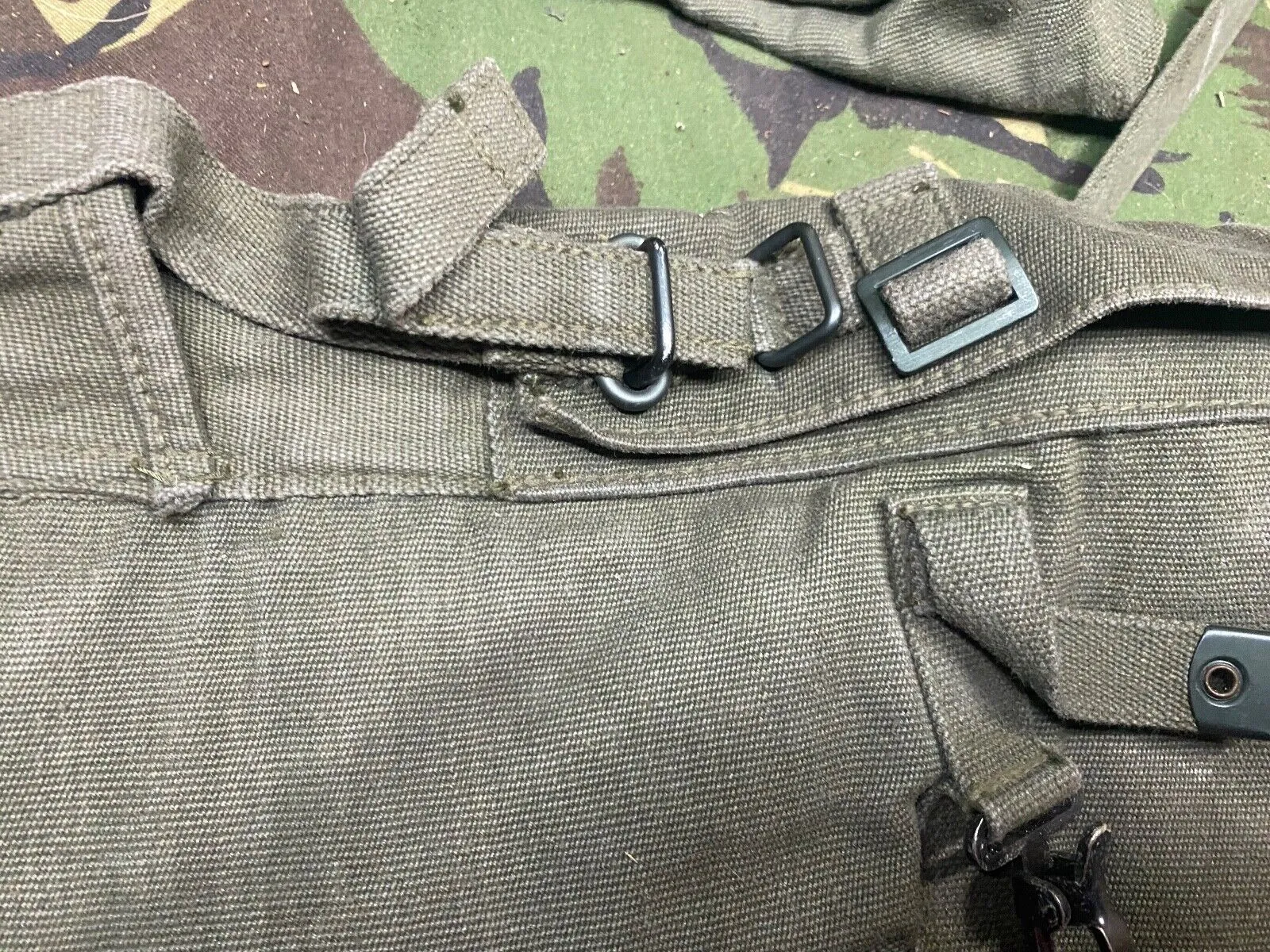 Group of British Army 58 Pattern Webbing Pouches & Poncho Roll