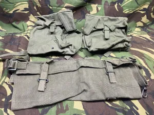 Group of British Army 58 Pattern Webbing Pouches & Poncho Roll