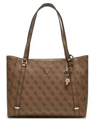 Guess Eco Erica Elite Tote Bag In Lattee For Women