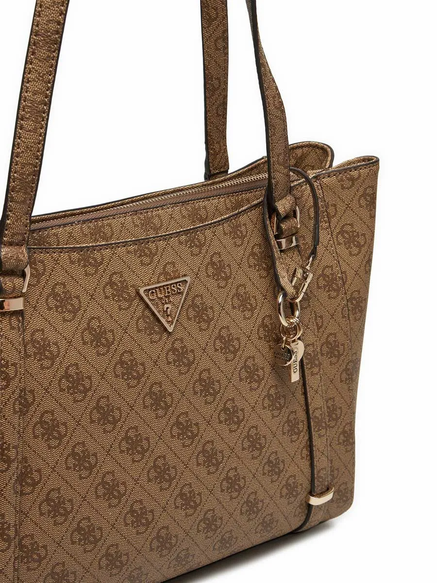Guess Eco Erica Elite Tote Bag In Lattee For Women