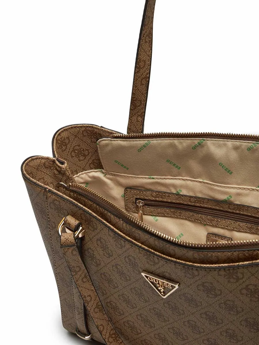 Guess Eco Erica Elite Tote Bag In Lattee For Women