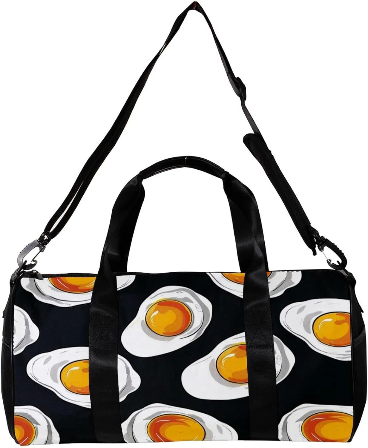 Gym Bags for Men,Travel Duffel Bags for Women,Cartoon Fried Egg,Workout Bag