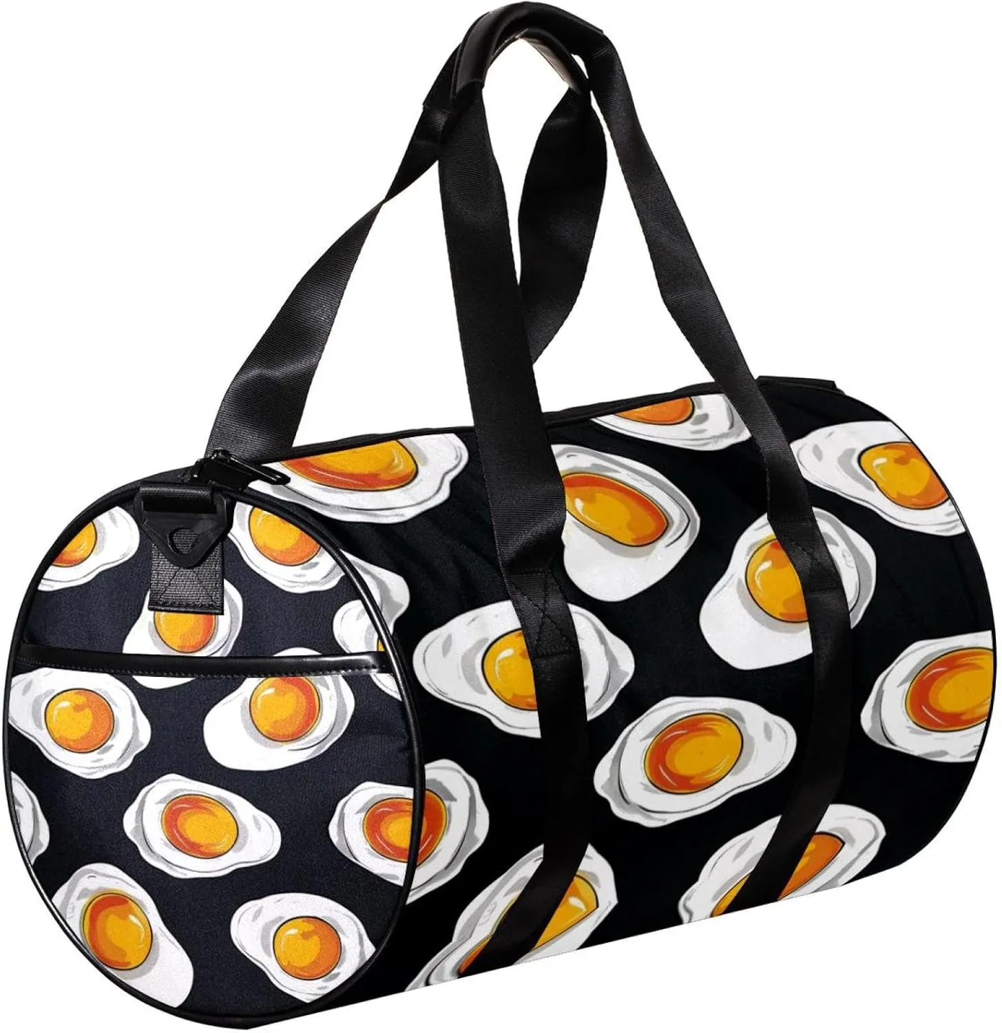 Gym Bags for Men,Travel Duffel Bags for Women,Cartoon Fried Egg,Workout Bag