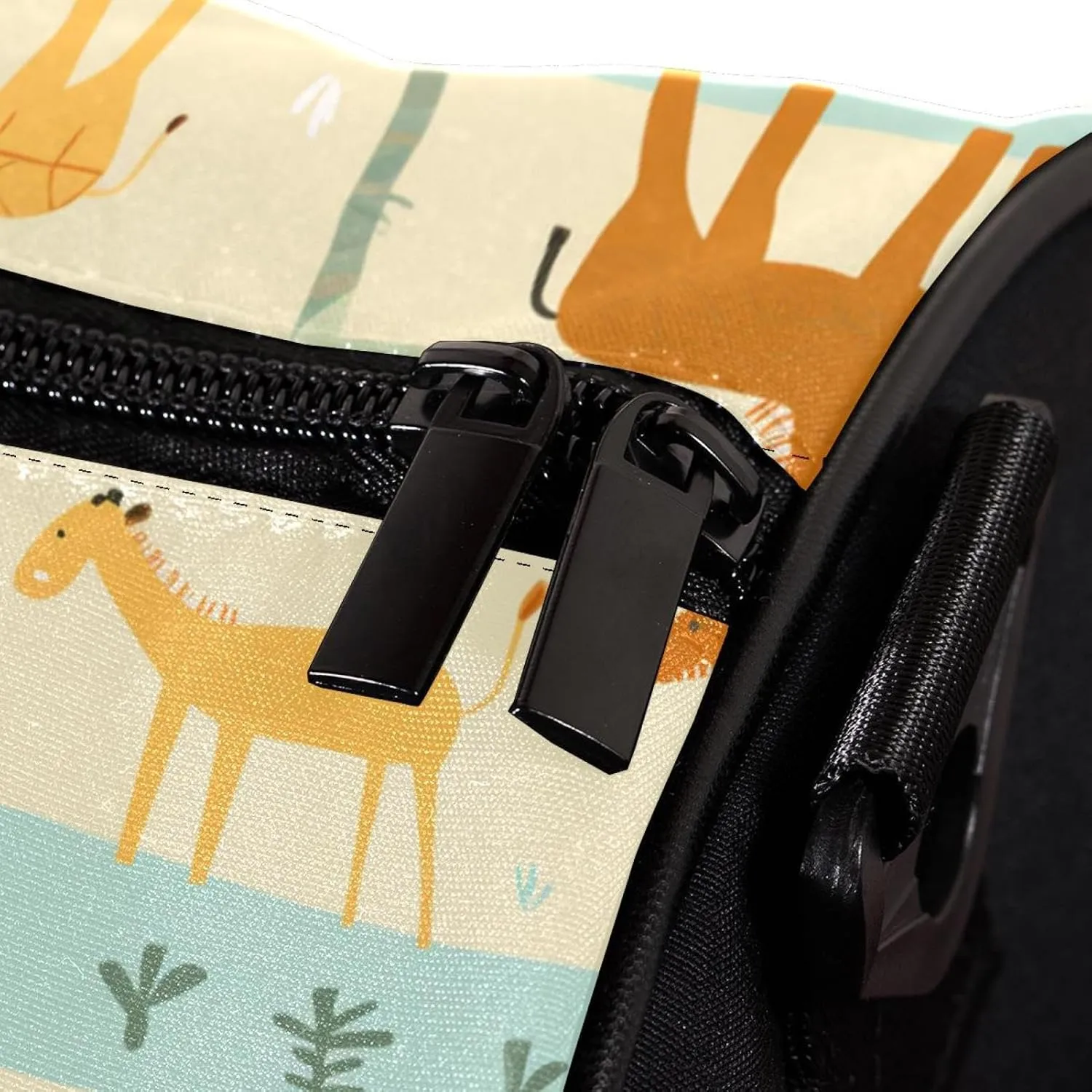 Gym Bags for Men,Travel Duffel Bags for Women,Deer Lion Tree Rhinoceros,Workout Bag