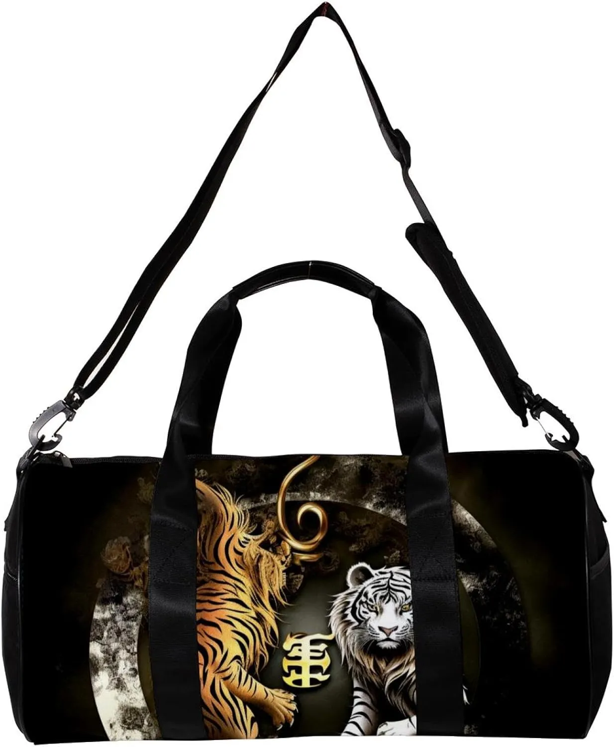 Gym Bags for Men,Travel Duffel Bags for Women,Dragon Tiger Tai Chi Gossip,Workout Bag