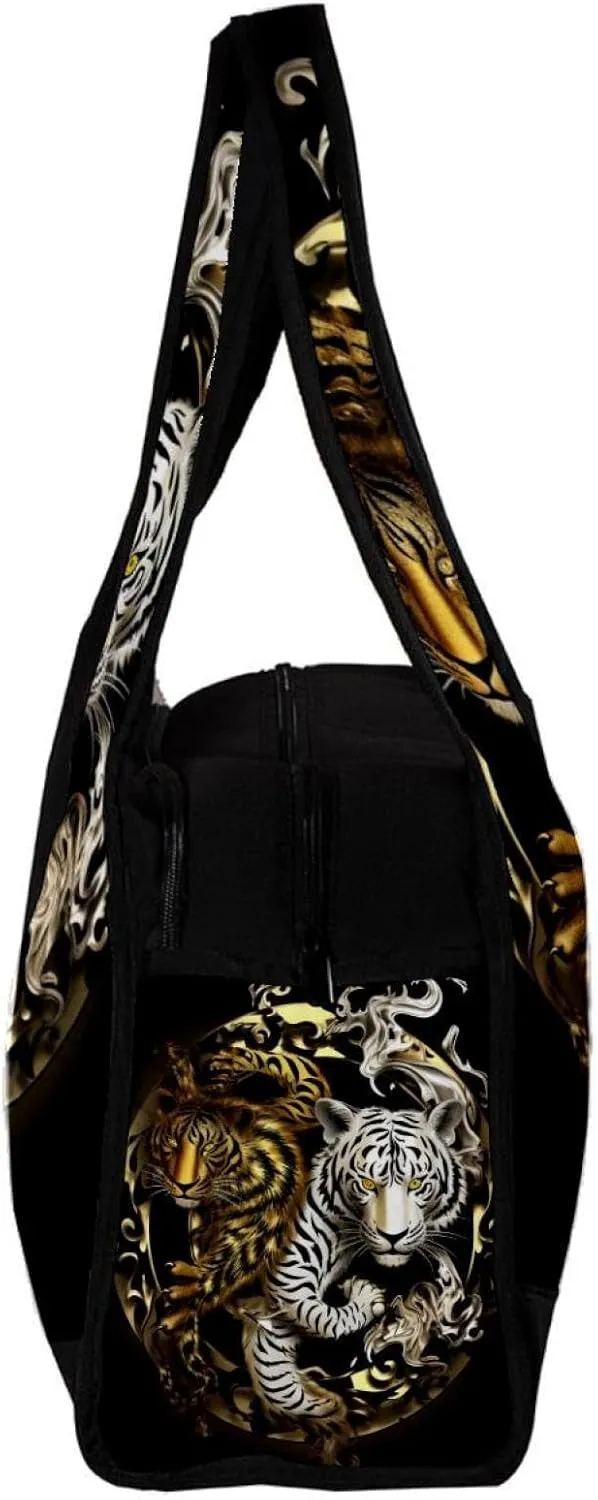 Gym Bags for Men,Travel Duffel Bags for Women,Dragon Tiger Tai Chi Gossip,Workout Bag