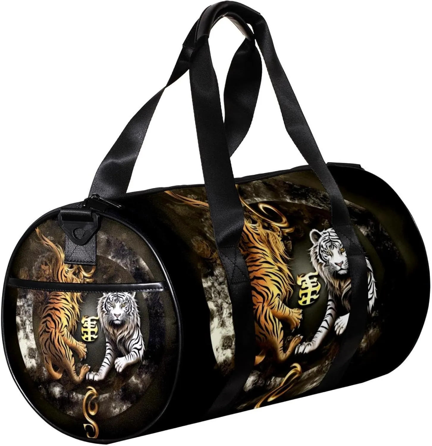 Gym Bags for Men,Travel Duffel Bags for Women,Dragon Tiger Tai Chi Gossip,Workout Bag