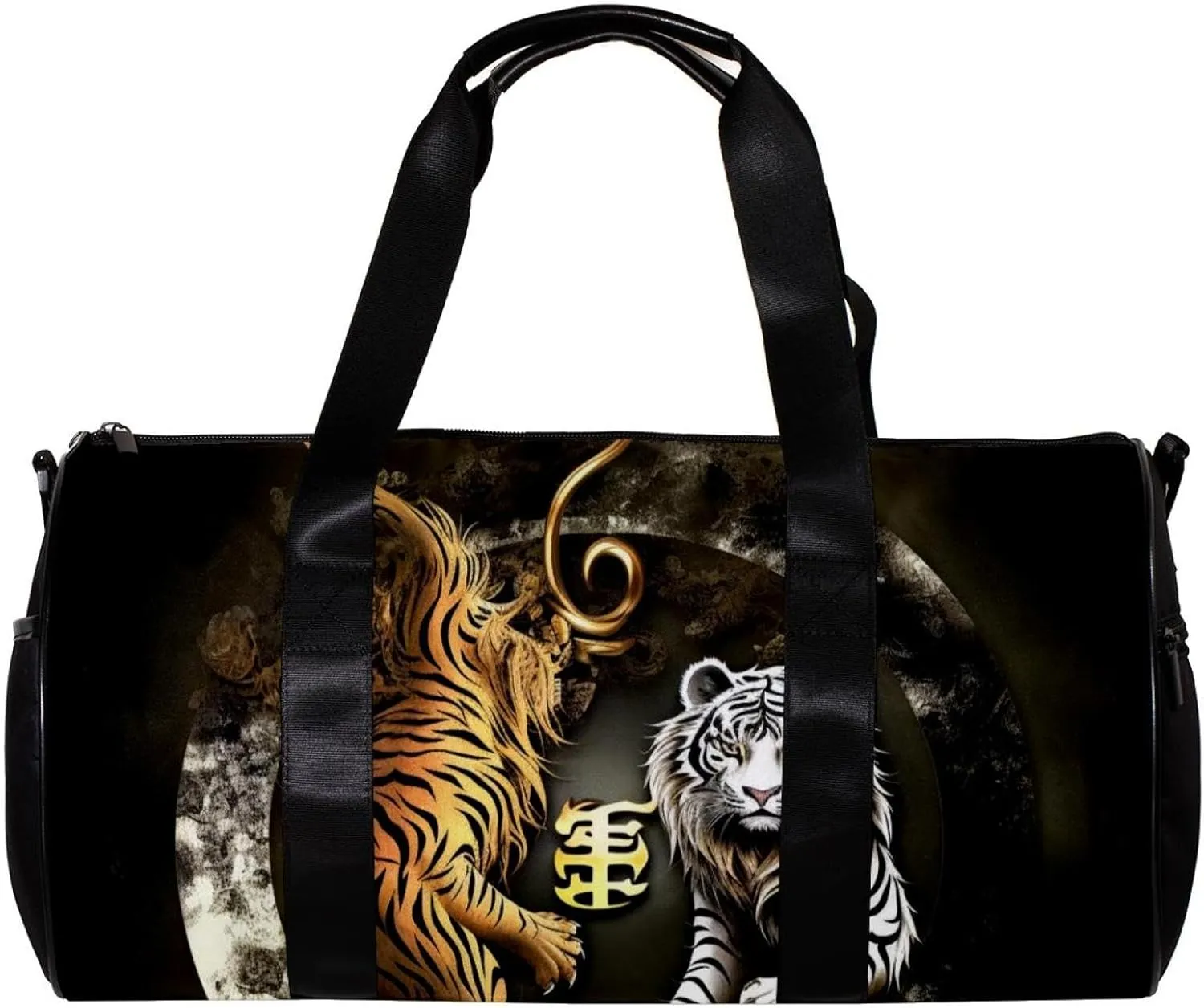 Gym Bags for Men,Travel Duffel Bags for Women,Dragon Tiger Tai Chi Gossip,Workout Bag