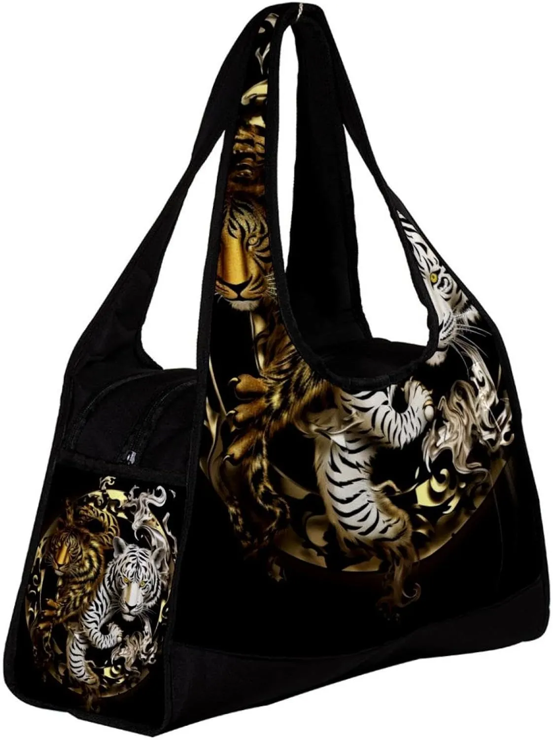 Gym Bags for Men,Travel Duffel Bags for Women,Dragon Tiger Tai Chi Gossip,Workout Bag